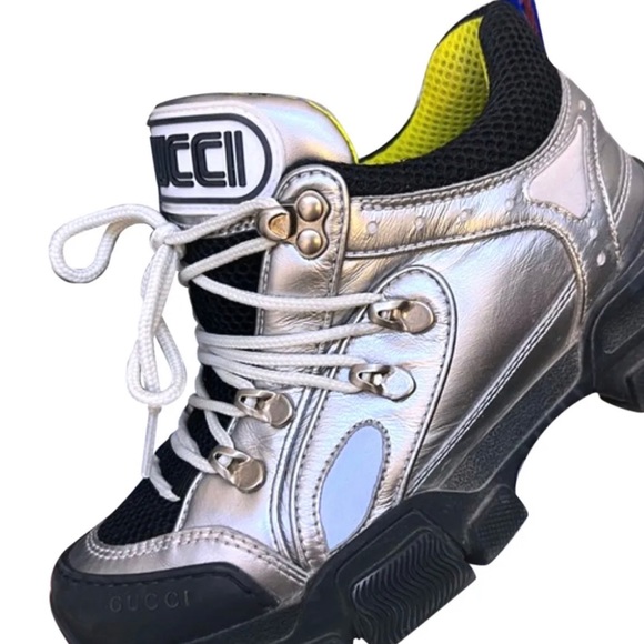 Gucci Flashtrek Trainer Shoes Sneakers 35 NEW - Picture 3 of 14